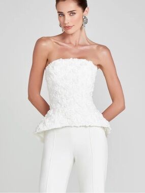 NADINE MERABI Phoebe White Top